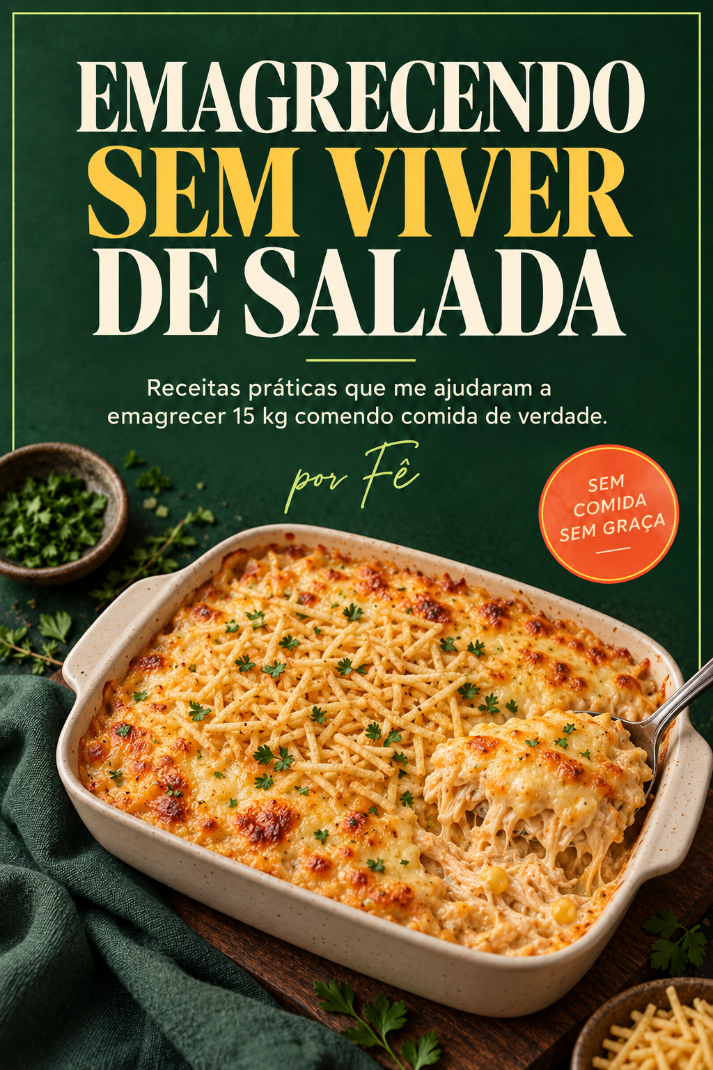 Capa do e-book Emagrecendo sem viver de salada